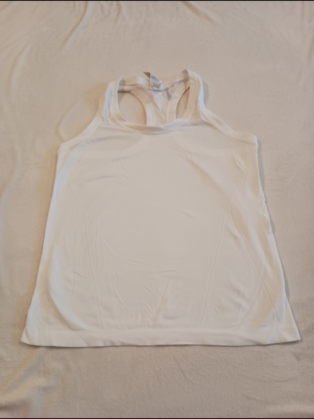 Athleta Momentum Seamless Racerback Tank Top Women's Size Medium White